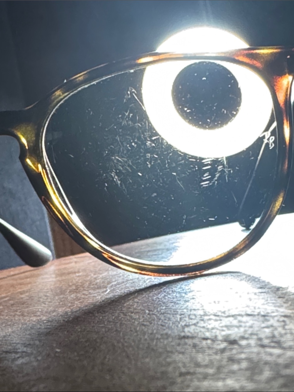 Ray-Ban Tortoise Shell Frame with Brown Gradient Lenses - Picture 8 of 9